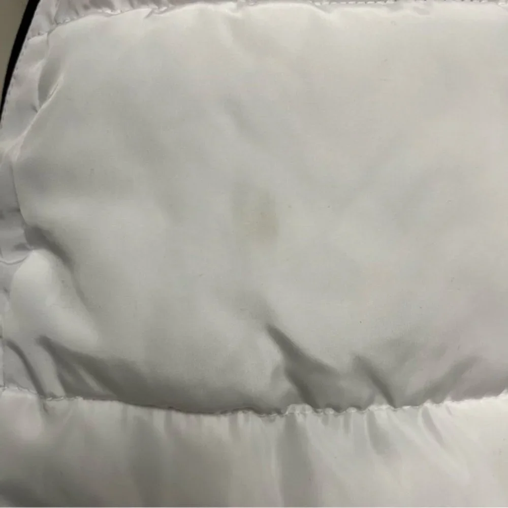 Karl Lagerfeld Paris White Long Faux Fur Puffer Coat - Size Large - Picture 14 of 16